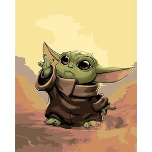 Zuty Maľovanie podľa čísel Baby Yoda vyobraziť