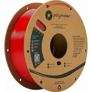 Polymaker PolyLite PETG Filament 1, 75 mm 1 kg Red vyobraziť