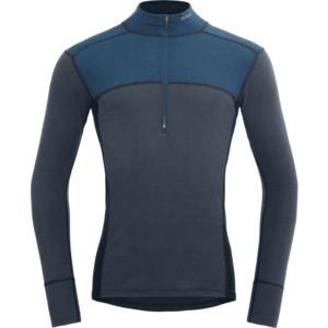 Devold Lauparen Merino 190 Zip Neck Man Flood/Night/Ink L Termoprádlo vyobraziť