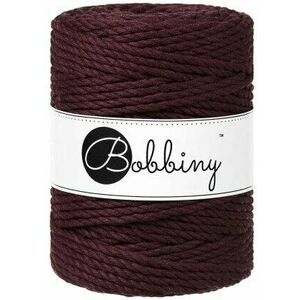 Bobbiny 3PLY Macrame Rope 5 mm 100 m Burgundy Špagát vyobraziť