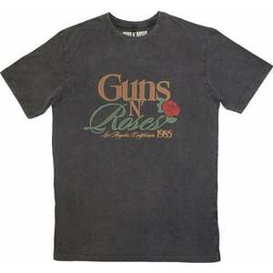 Guns N' Roses Tričko California 1985 Stone Wash Unisex Charcoal Grey S vyobraziť