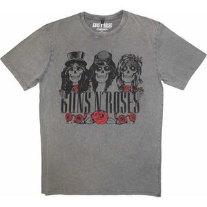 Guns N' Roses Tričko Hell Group Stone Wash Unisex Grey M vyobraziť