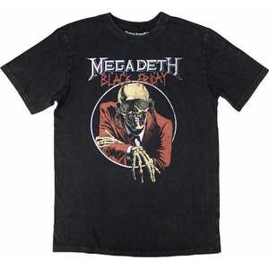 Megadeth Tričko Black Friday Stone Wash Unisex Charcoal Grey S vyobraziť