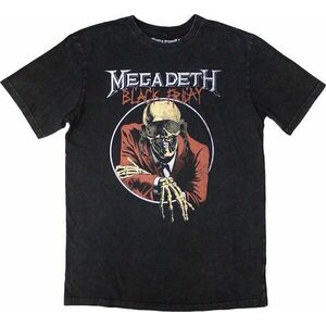 Megadeth Tričko Black Friday Stone Wash Unisex Charcoal Grey M vyobraziť