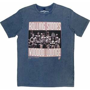 The Rolling Stones Tričko Voodoo Skulls Stone Wash Unisex Denim Blue S vyobraziť