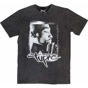 2Pac Tričko Spray Photo Stone Wash Unisex Charcoal Grey M vyobraziť