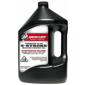 Mercury Premium Plus 2-Stroke Marine Engine Oil Synthetic Blend 4 L Lodný motorový olej 2 takt vyobraziť