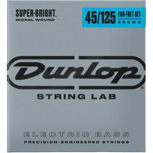 Dunlop DBSBNFF45125 Bass Super Bright Nickel Fan-Fret Set Struny pre 5-strunovú basgitaru vyobraziť