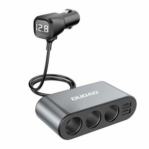 Dudao R1Pro autonabíjačka 2x USB / 3x Splitter, čierna (R1Pro black) vyobraziť