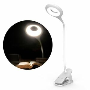 MG Reading LED lampa s klipom + kábel micro USB, biela vyobraziť