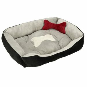 MG Dog Bed pelech pre psy a mačky 60x45cm, sivá čierna vyobraziť