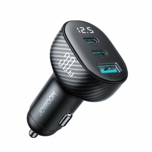 Joyroom JR-CCD04 autonabíjačka USB / 2x USB-C 30W, čierna (JR-CCD04) vyobraziť