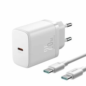 Joyroom JR-TCF11 sieťová nabíjačka USB-C 25W + kábel USB-C 1m, biela vyobraziť