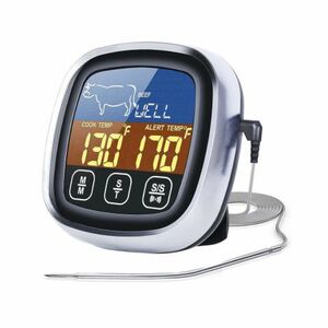 Livefy Meat thermometer kuchynský teplomer, čierny vyobraziť