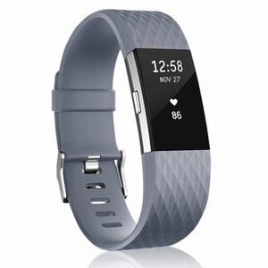 BStrap Silicone Diamond (Large) remienok na Fitbit Charge 2, dark gray (SFI002C05) vyobraziť