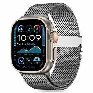 Tech-Protect Milano remienok na Apple Watch 44/45/46/49mm, silver vyobraziť