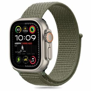 Tech-Protect Nylon remienok na Apple Watch 44/45/46/49mm, cargo khaki vyobraziť