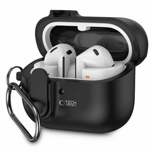 Tech-Protect Slim Hook puzdro na Samsung Galaxy Buds 3 / 3 Pro, čierne vyobraziť