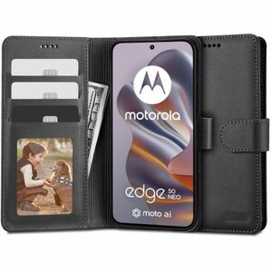 Tech-Protect Wallet knižkové puzdro na Motorola Edge 50 Neo, čierne vyobraziť