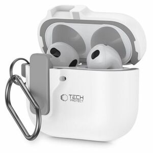 Puzdro Tech-Protect Apple Airpods - biele vyobraziť