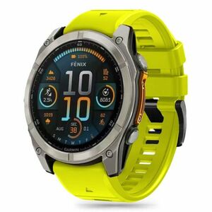 Tech-Protect Silicone Line remienok na Garmin Fenix 5x / 5x Plus / 6x / 6x Pro / 7x / 8 51mm, lime vyobraziť