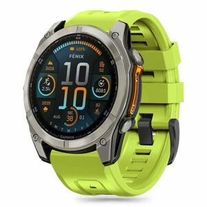 Tech-Protect Silicone remienok na Garmin Fenix 5x / 5x Plus / 6x / 6x Pro / 7x / 8 51mm, lime vyobraziť