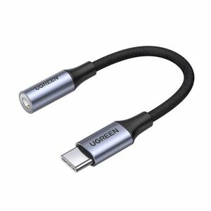 Ugreen AV161 adaptér USB C / 3.5mm mini jack 10cm, čierny vyobraziť