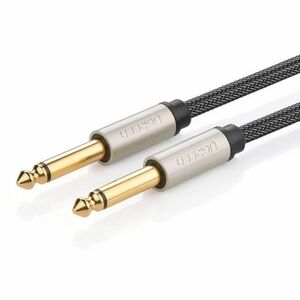 Ugreen AV128 audio kábel 6.35mm jack 1m, sivý vyobraziť