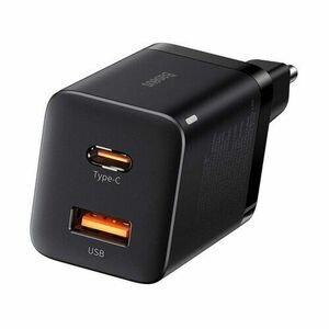 Baseus CCSUPP-E01 Super Si Quick Nabíječka USB + USB-C 30W Black (Pošk. Balení) vyobraziť