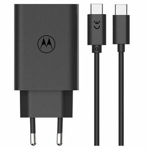 Motorola TurboPower 68W GaN Síťová nabíječka + USB-C Kabel 6.5A Black vyobraziť