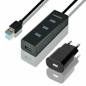 USB HUB AXAGON HUE-S2BP 4xUSB 3.0 s 1.2m USB káblom a AC adaptérom vyobraziť