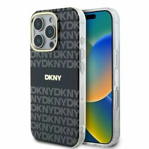 DKNY PC/TPU Repeat Pattern Tonal Stripe Magsafe Zadní Kryt pro iPhone 16 Pro Max Black vyobraziť