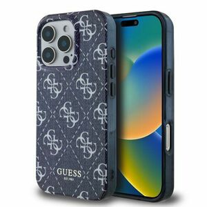 Guess IML Denim Effect MagSafe Zadní Kryt pro iPhone 16 Pro Max Dark Blue vyobraziť