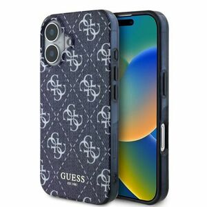 Guess IML Denim Effect MagSafe Zadní Kryt pro iPhone 16 Dark Blue vyobraziť