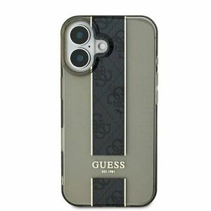 Guess IML Middle 4G Stripe Zadní Kryt pro iPhone 16 Black vyobraziť