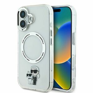 Karl Lagerfeld IML Karl and Choupette MagSafe Zadní Kryt pro iPhone 16 Transparent vyobraziť