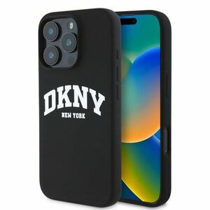 DKNY Liquid Silicone Arch Logo MagSafe Zadní Kryt pro iPhone 16 Pro Black vyobraziť