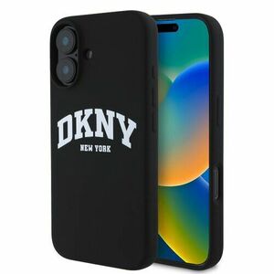 DKNY Liquid Silicone Arch Logo MagSafe Zadní Kryt pro iPhone 16 Plus Black vyobraziť