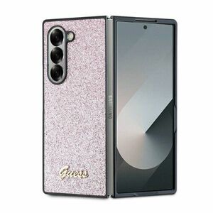 Guess PC/TPU Glitter Flakes Metal Logo Zadní Kryt pro Samsung Galaxy Z Fold 6 Pink vyobraziť