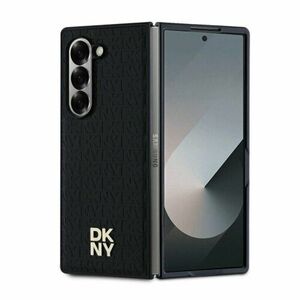 DKNY PU Leather Repeat Pattern Stack Logo MagSafe Zadní Kryt pro Samsung Galaxy Z Fold 6 Black vyobraziť