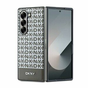 DKNY PU Leather Repeat Pattern Bottom Stripe MagSafe Zadní Kryt pro Samsung Galaxy Z Fold 6 Brown vyobraziť