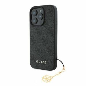 Guess 4G Charm Zadní Kryt pro iPhone 16 Pro Max Tone on Tone Grey vyobraziť