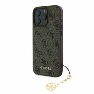 Guess 4G Charm Zadní Kryt pro iPhone 16 Pro Max Tone on Tone Brown vyobraziť