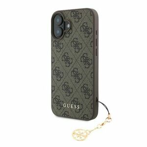 Guess 4G Charm Zadní Kryt pro iPhone 16 Plus Tone on Tone Brown vyobraziť