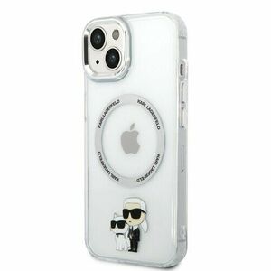 Karl Lagerfeld MagSafe Kompatibilní Kryt IML Karl and Choupette NFT pro iPhone 13 Transparent vyobraziť