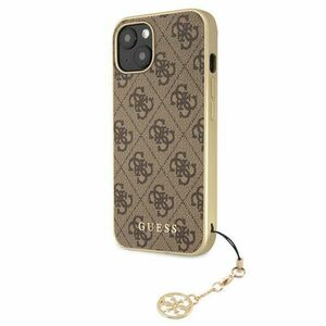 Puzdro Guess GUHCP13MGF4GBR 4G Charms iPhone 13 - hnedé vyobraziť