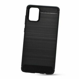 Puzdro Carbon Lux TPU Samsung Galaxy A71 A715 - čierne vyobraziť