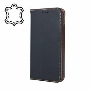 Puzdro Genuine Leather Book Samsung Galaxy A51 - čierne vyobraziť