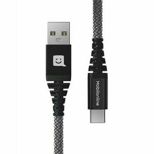 EKO KÁBEL Kevlar USB/USB-C 3, 0 M 60W Antracit vyobraziť