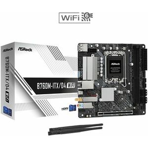 ASRock MB Sc LGA1700 B760M-ITX/D4 WiFi, Intel B760, 2xDDR4, 1xDP, 1xHDMI, mini-ITX vyobraziť